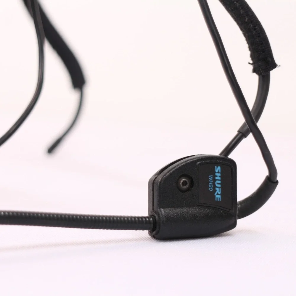 Shure WH20 Wireless Headworn Cardioid Dynamic Headset Microphone Tested Black